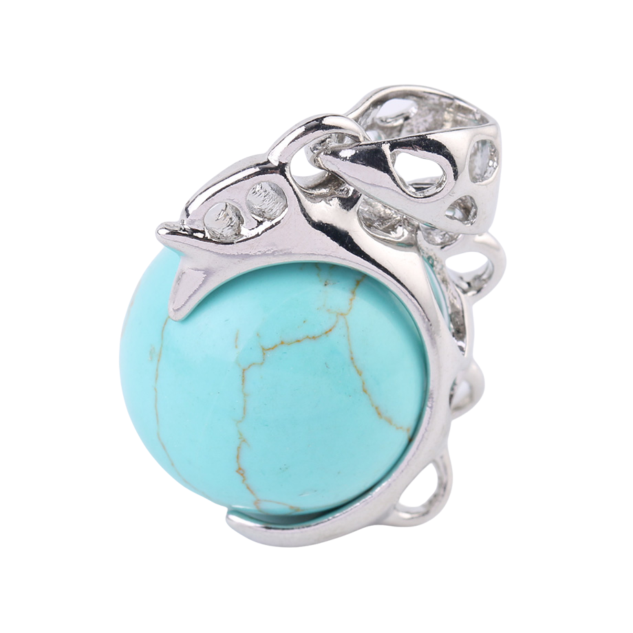 Pendentif en Turquoise "Stabilité & Empathie"