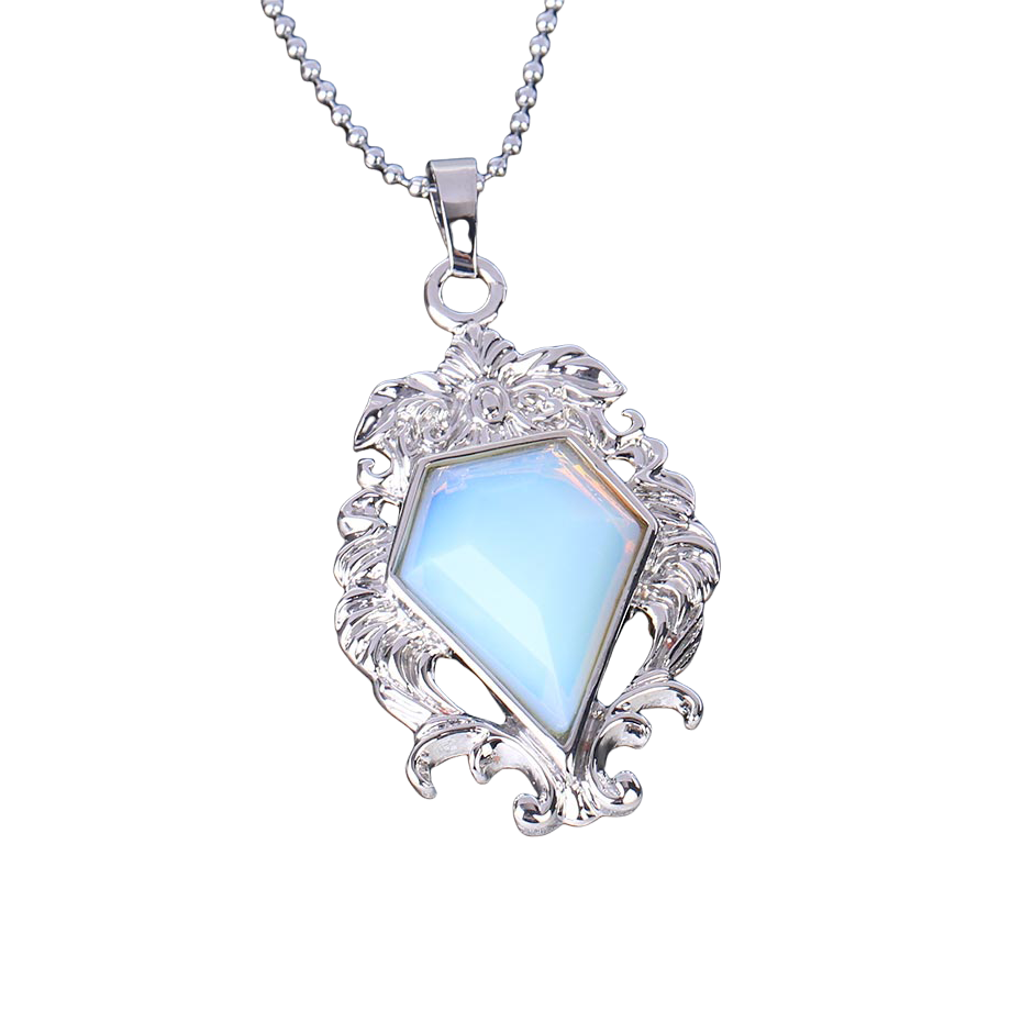 Chaîne et son Pendentif en Opale "Créativité & Spontanéité"