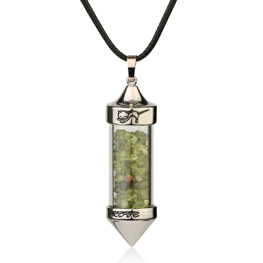 Cordon et son Pendentif en Péridot "Pureté & Félicité"