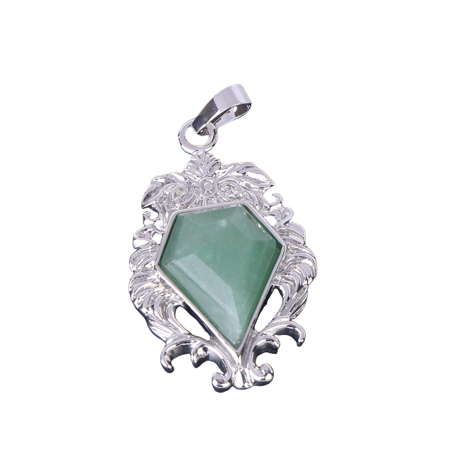 Pendentif en Aventurine verte "Développement & Épanouissement"
