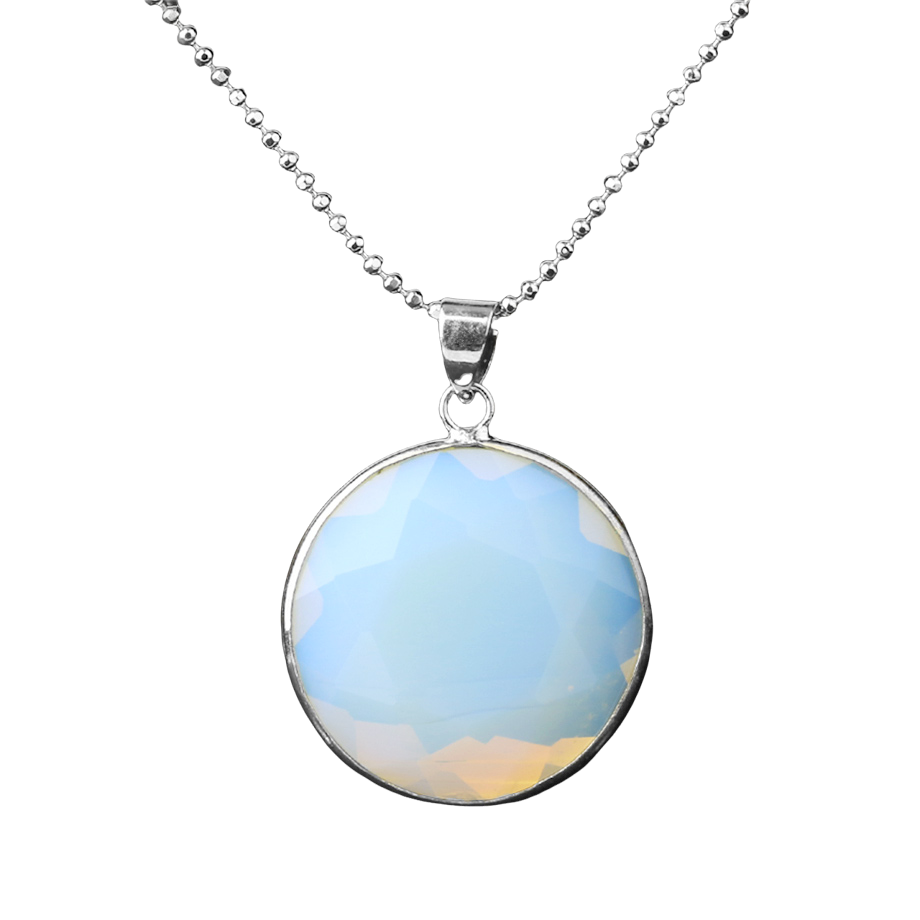 Chaîne et son Pendentif Guérison en Opale "Créativité & Spontanéité"