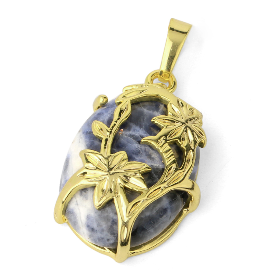 Pendentif Guérison en Sodalite "Humilité & Courage" - Cabochon