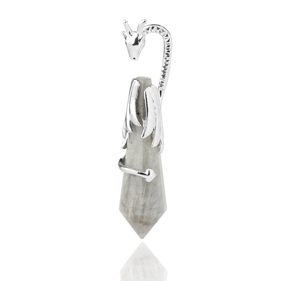 Pendentif Reiki en Labradorite "Protection & Développement" - Dragon