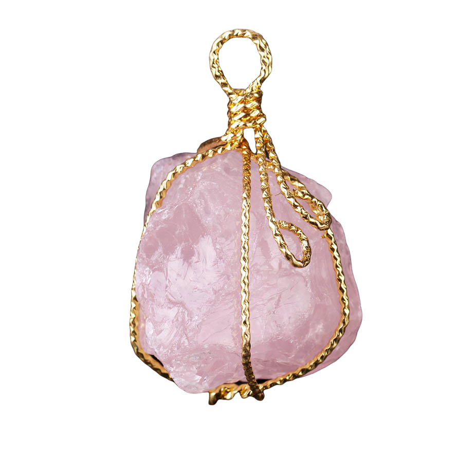 Pendentif en Quartz rose "Amour & Confiance en soi"