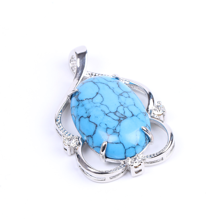 Pendentif Guérison en Turquoise "Stabilité & Empathie"