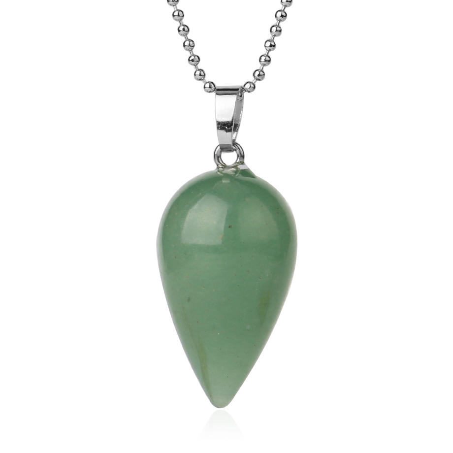 Chaîne et son Pendentif Guérison en Aventurine "Chance & Fortune" - Larme