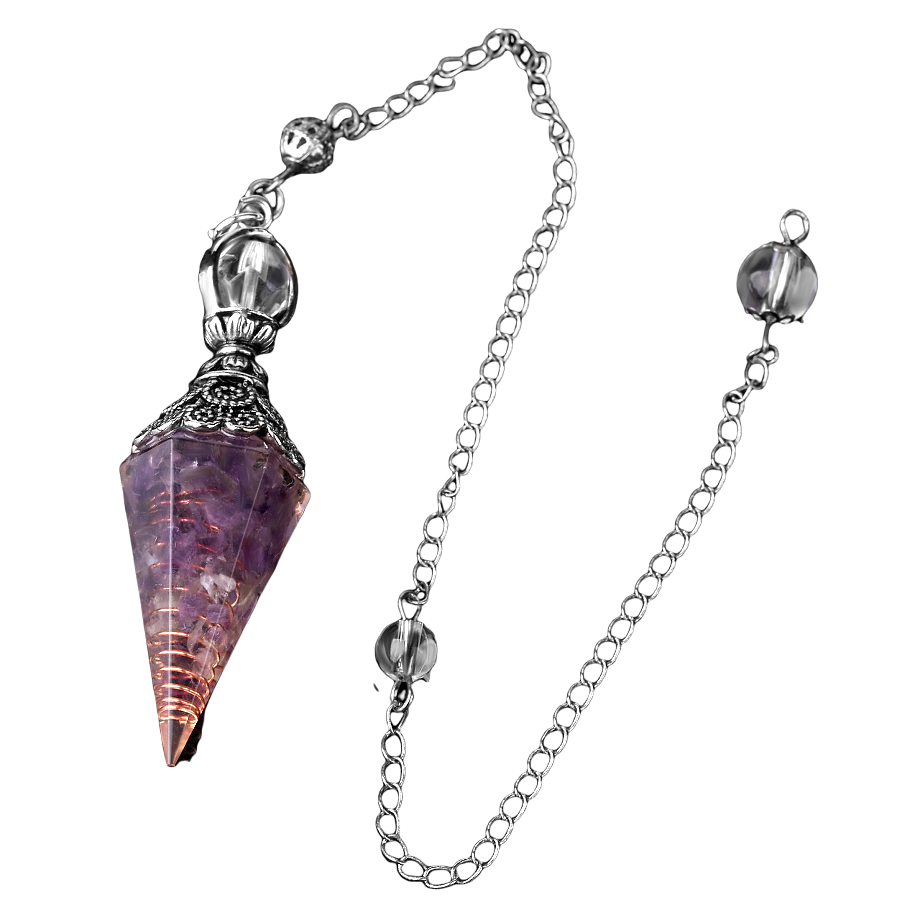 Pendule Guérison en Améthyste "Force & Sagesse"