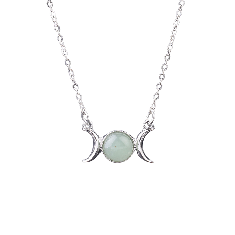 Chaîne et son Pendentif en Aventurine verte "Développement & Épanouissement"