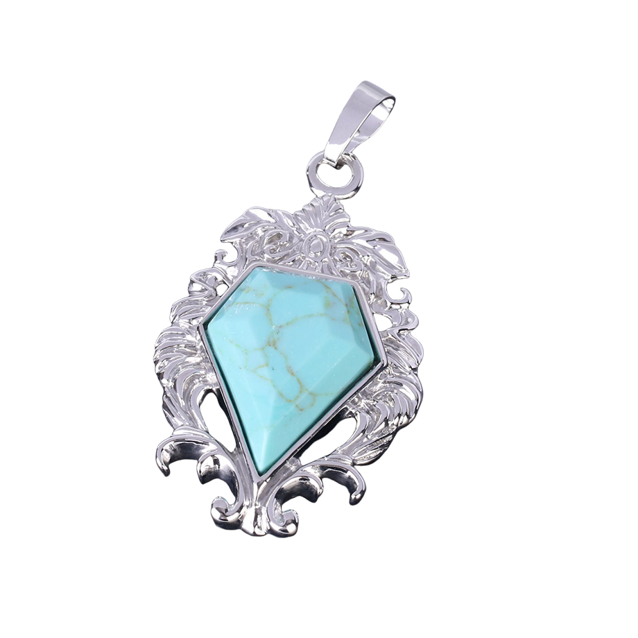 Pendentif en Turquoise "Stabilité & Empathie"