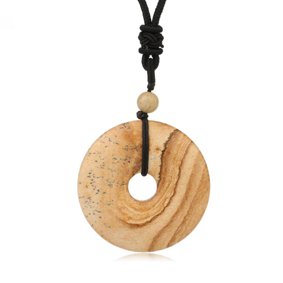 Cordon et son Pendentif Guérison en Jaspe "Épanouissement & Estime de soi"