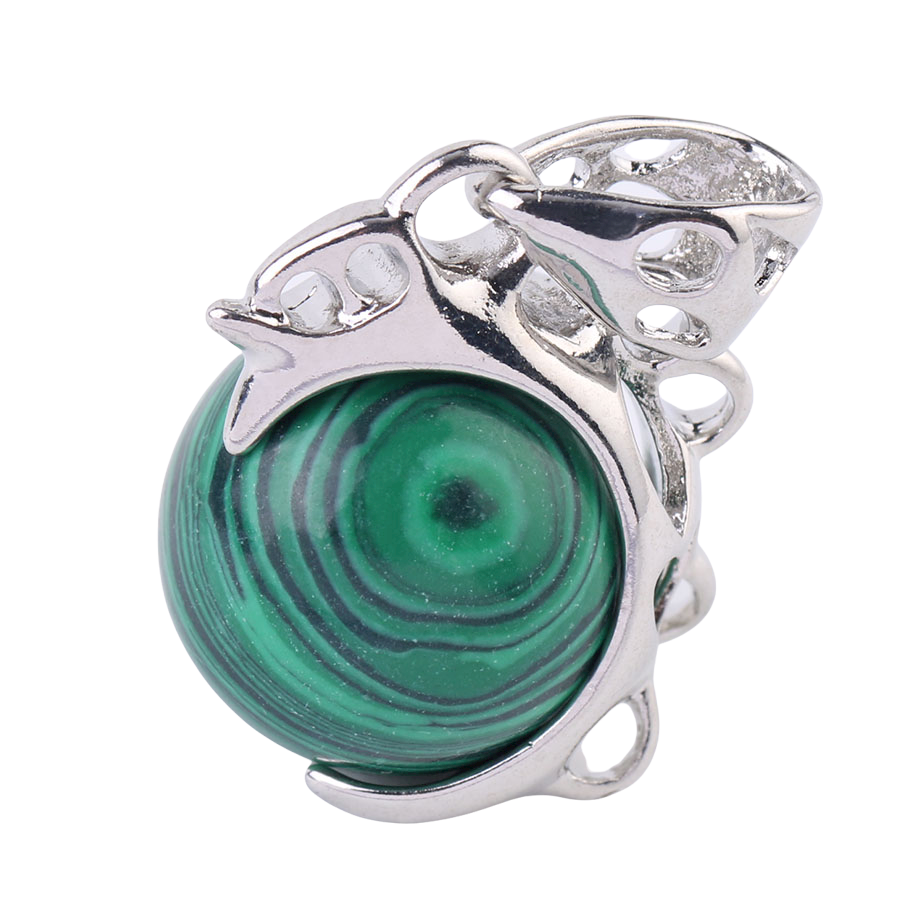 Pendentif en Malachite "Protection & Clairvoyance"