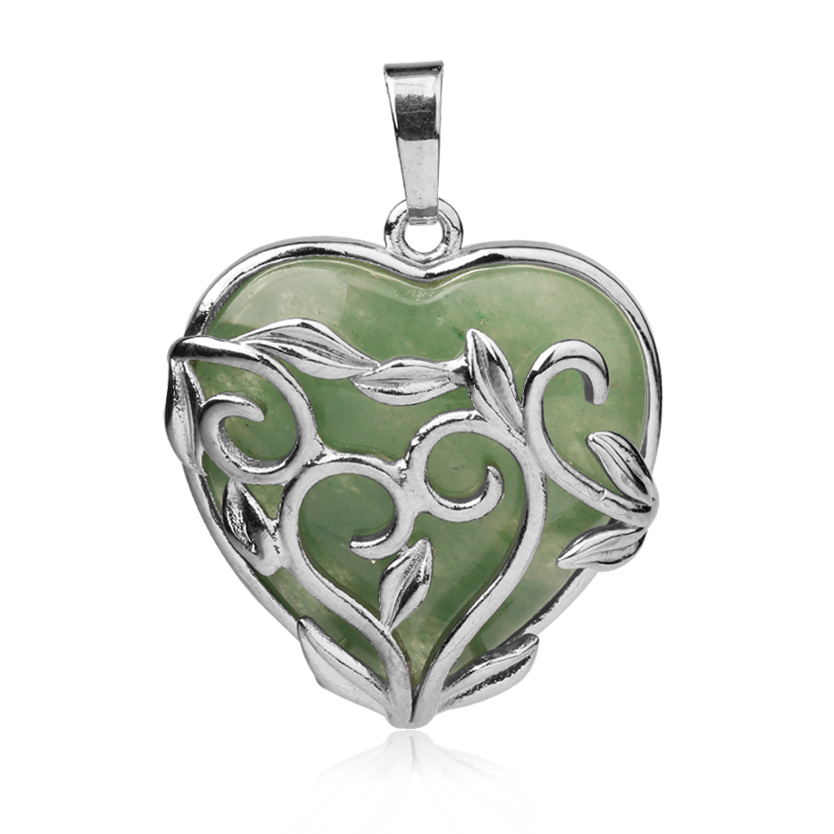 Pendentif Guérison en Aventurine verte "Développement & Épanouissement"