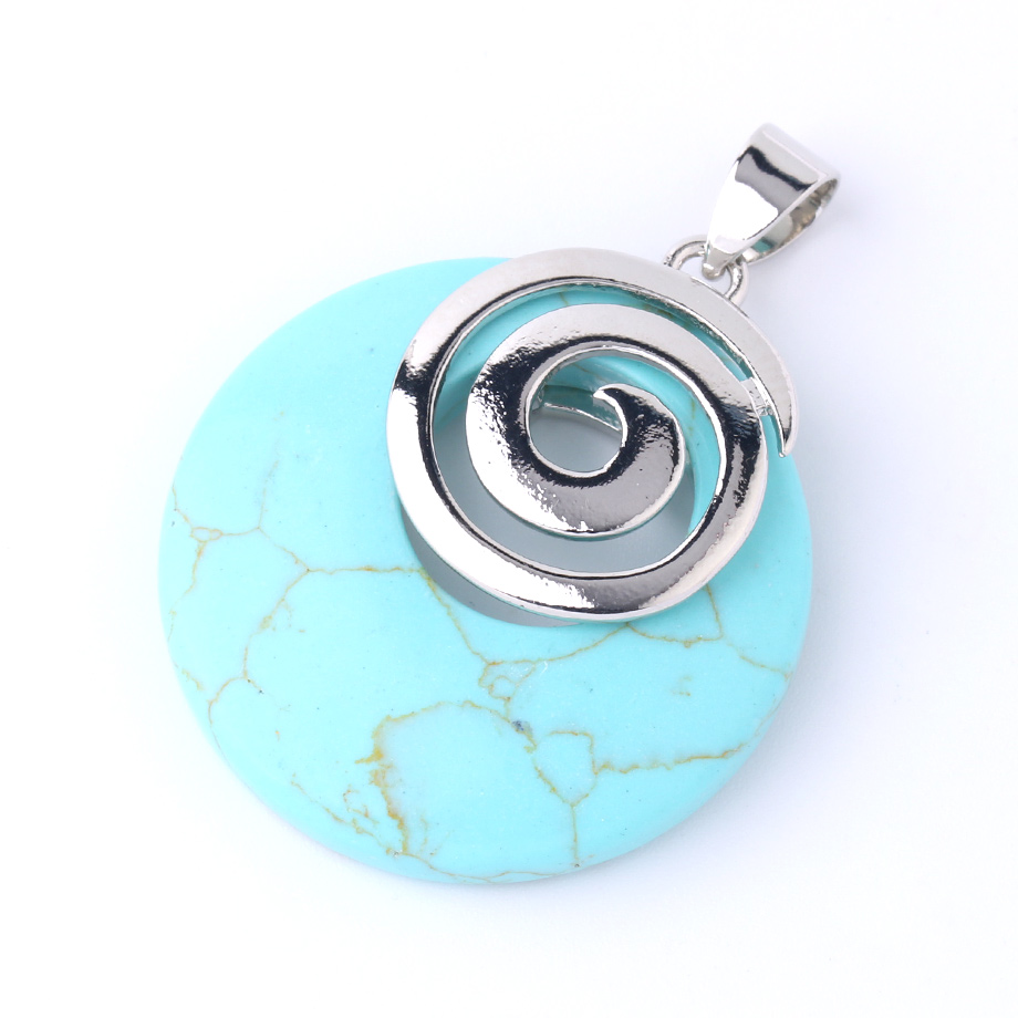 Pendentif en Turquoise "Stabilité & Empathie"