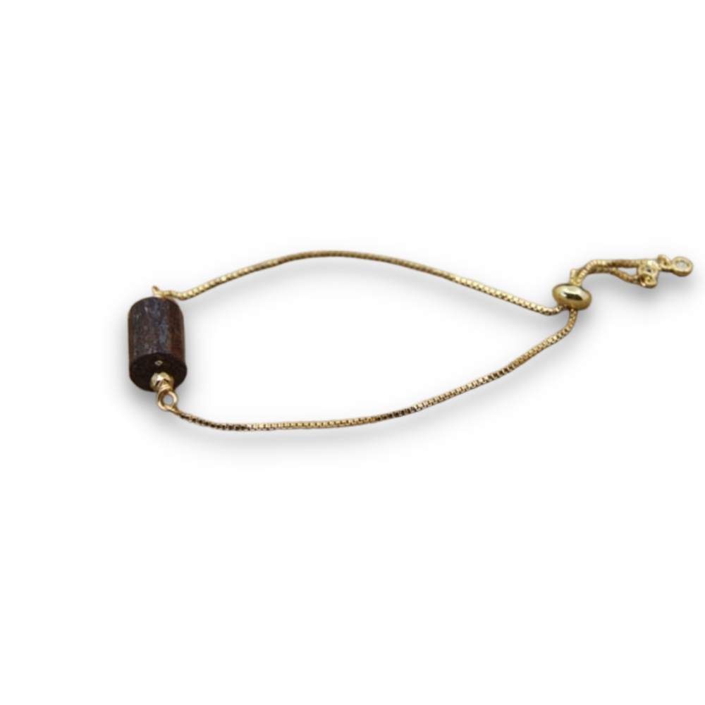 Bracelet en Bronzite "Protection & Paix"