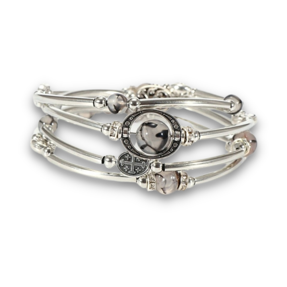 Bracelet en Agate "Ancrage & Equilibre"