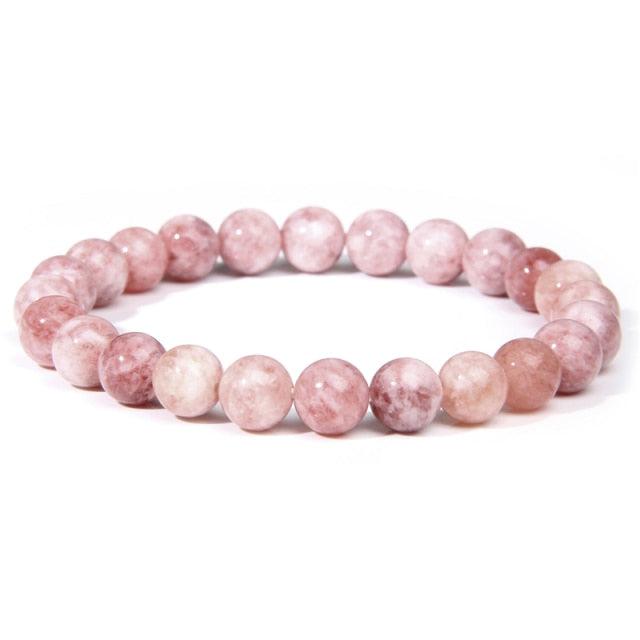 Bracelet en Calcédoine rose "Gentillesse & Compassion"