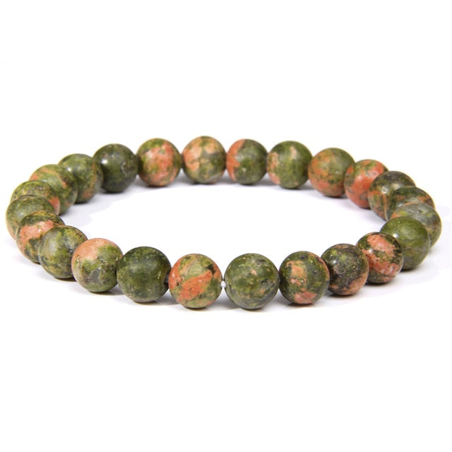 Bracelet Yoga en Unakite "Confiance & Sagesse"