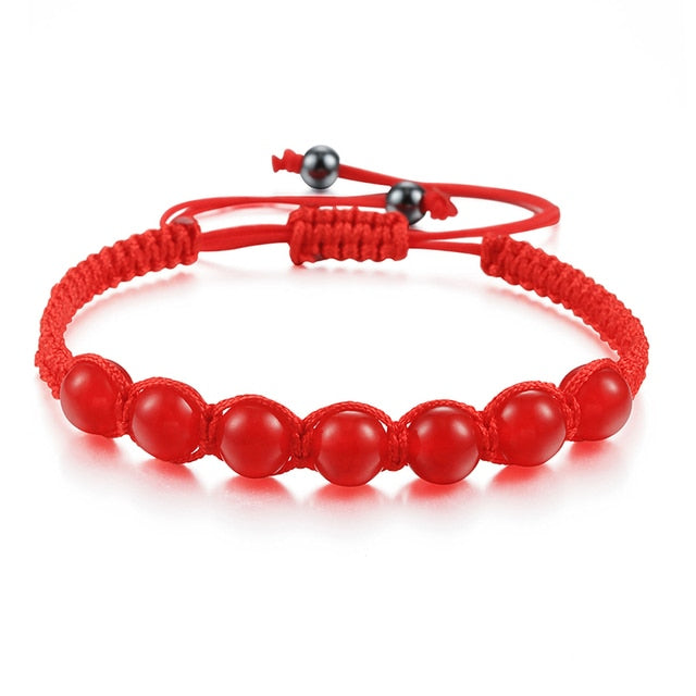 Bracelet en Cornaline "Dynamisme & Vitalité" - Ajustable