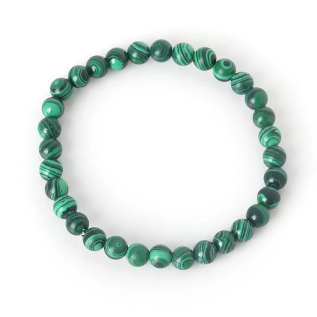 Bracelet Yoga en Malachite "Protection & Clairvoyance"