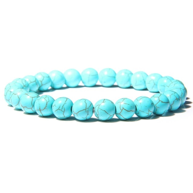 Bracelet Indien en Turquoise bleue "Sérénité & Bien être"