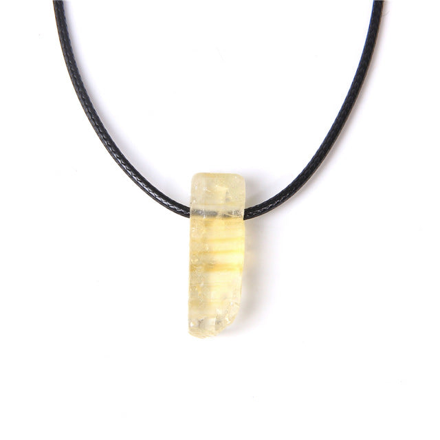 Cordon et son Pendentif Reiki en Citrine "Joie & Abondance"