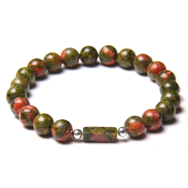 Bracelet Guérison en Unakite "Confiance & Sagesse"