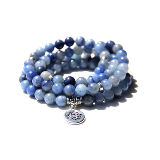 Bracelet Mala Yoga en Sodalite - L'Humble