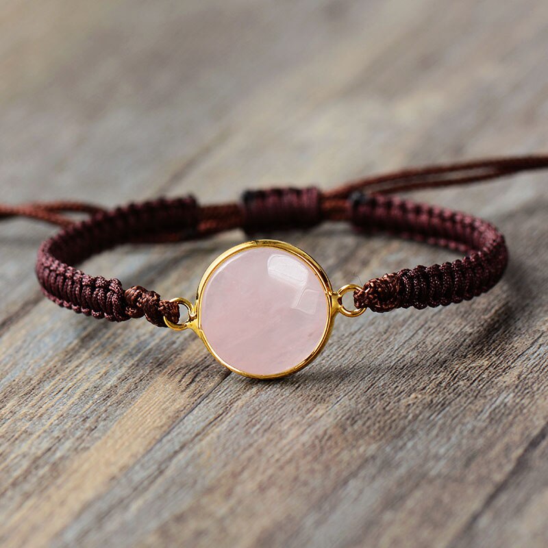 Bracelet en Quartz rose "Amour & Confiance en soi"