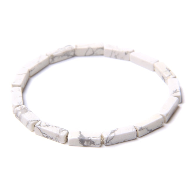 Bracelet Guérison en Turquoise blanche "Sagesse & Conscience"