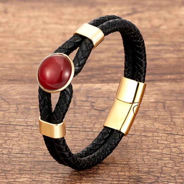 Bracelet en Agate "Ancrage & Equilibre"