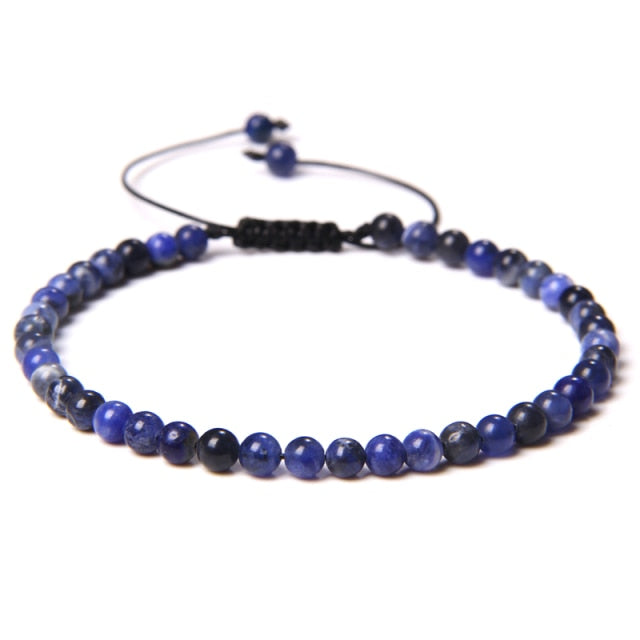Bracelet Reiki en Sodalite "Humilité & Courage" - Ajustable