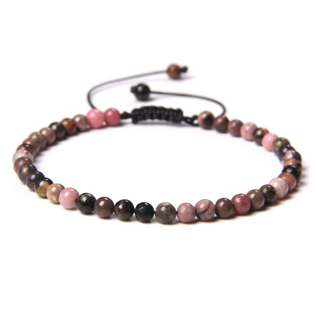Bracelet Reiki en Rhodonite "Amour & Bienveillance" - Ajustable