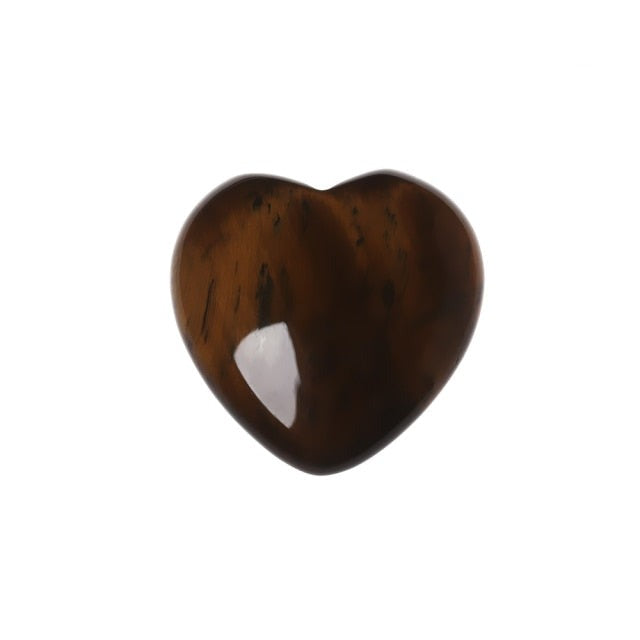 Pierre Taillée Guérison en Oeil de tigre "Courage & Audace" - Coeur