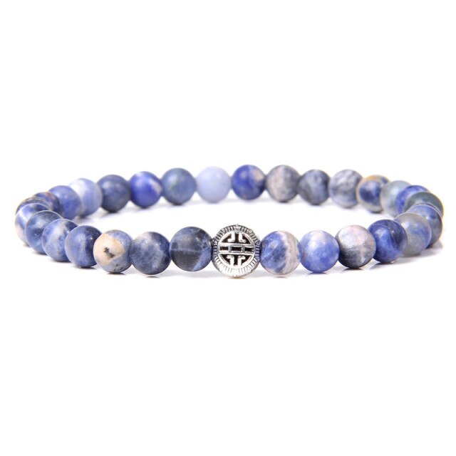 Bracelet Reiki en Sodalite "Humilité & Courage"