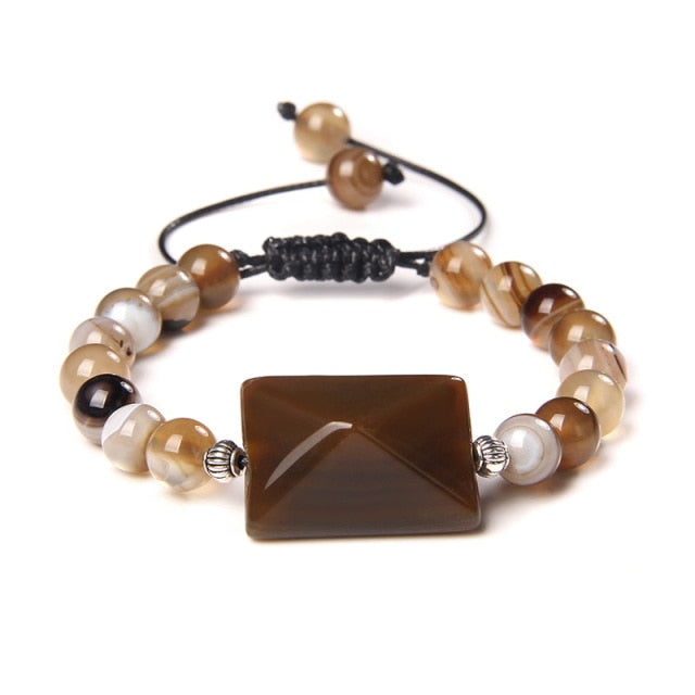 Bracelet en Agate "Ancrage & Equilibre"