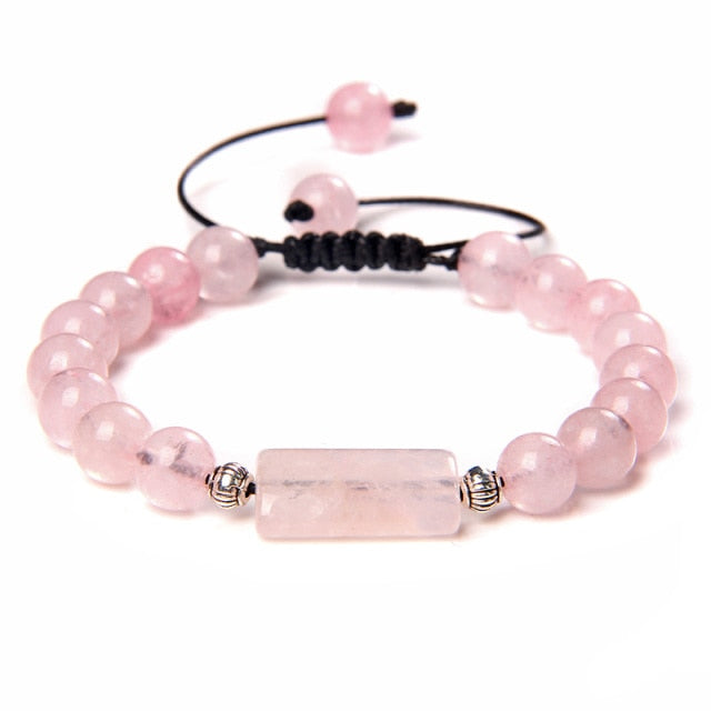 Bracelet en Quartz rose "Amour & Confiance en soi"