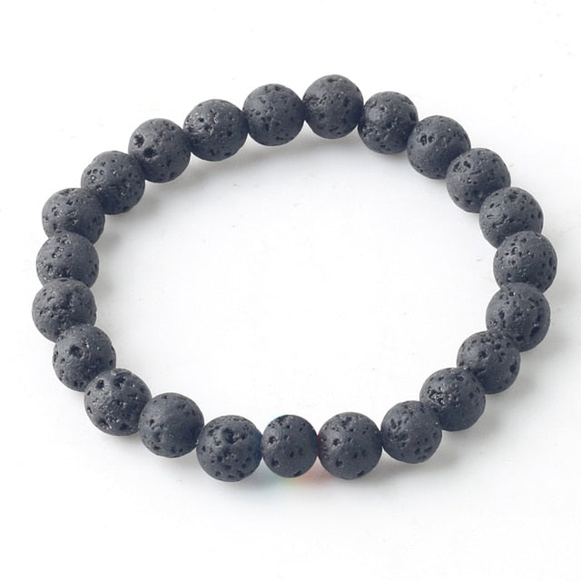 Bracelet Guérison en Pierre de lave "Ancrage & Stabilité"