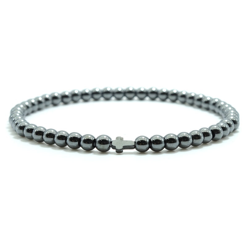 Bracelet en Hématite "Force & Puissance"