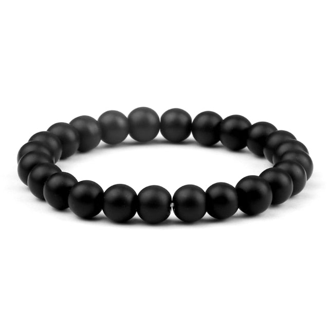 Bracelet Yoga en Onyx "Stabilité & Maîtrise de soi"