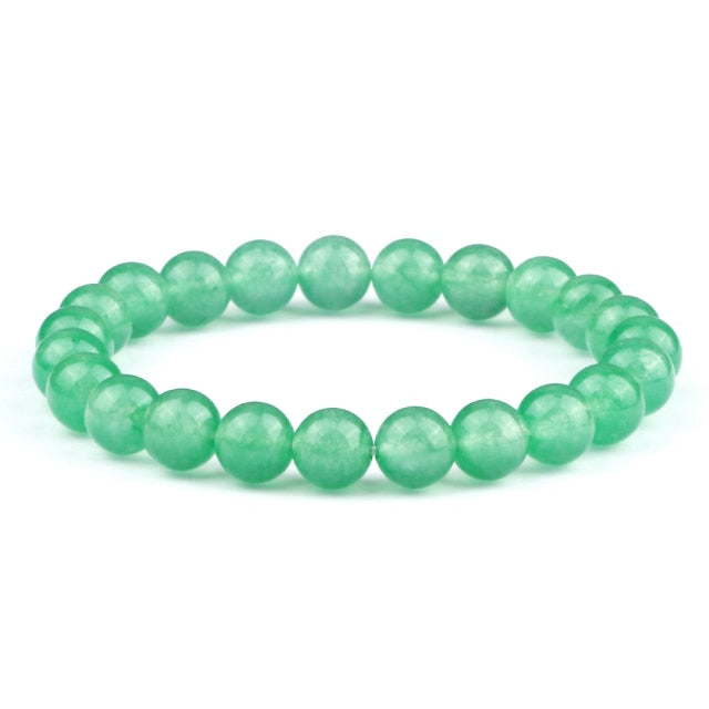 Bracelet Yoga en Aventurine verte "Développement & Épanouissement"