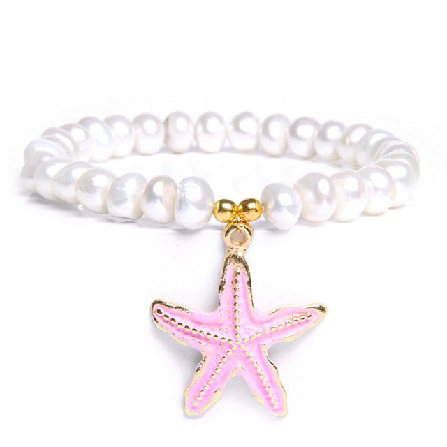 Bracelet en Perle "Discrétion & Modestie" - Étoile de mer