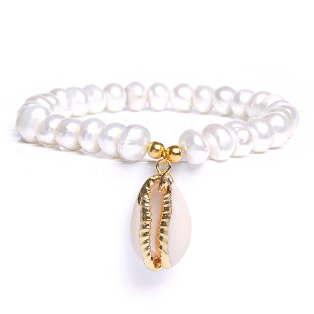 Bracelet en Perle "Discrétion & Modestie" - Coquillage