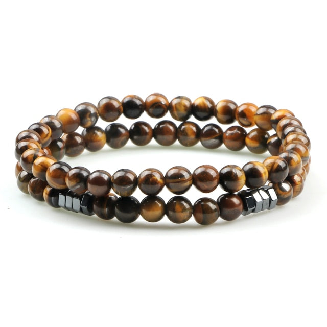 Bracelet en Oeil de tigre "Courage & Audace"
