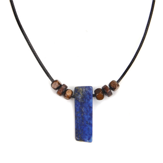 Cordon et son Pendentif Guérison en Lapis-Lazuli "Santé & Harmonie"