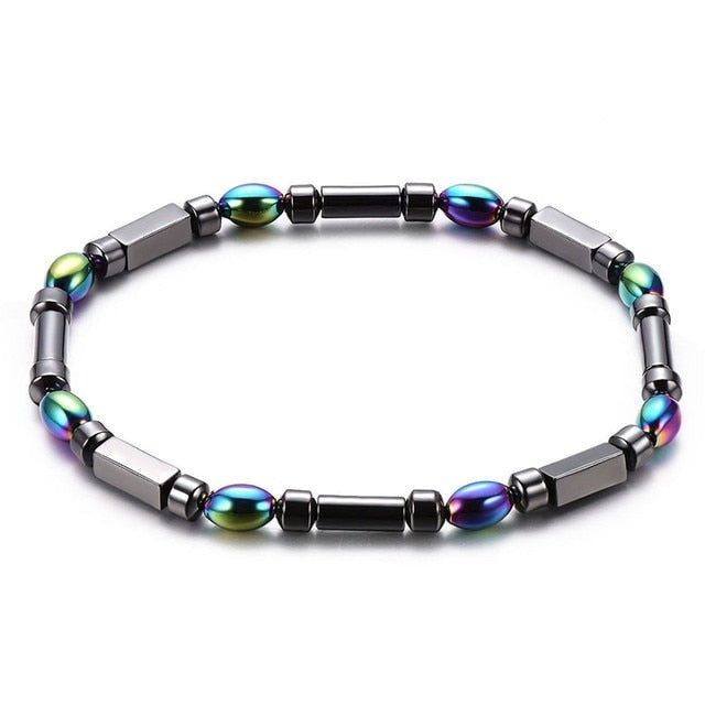 Bracelet Magnétique en Hématite "Force & Puissance"