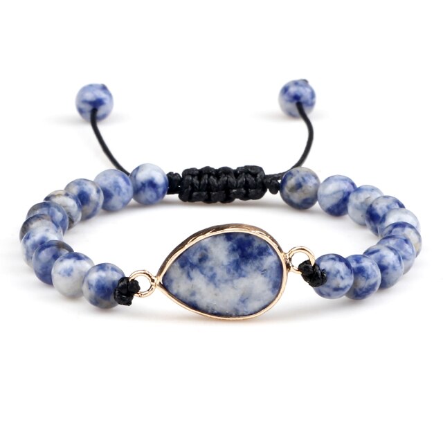 Bracelet en Sodalite "Humilité & Courage"