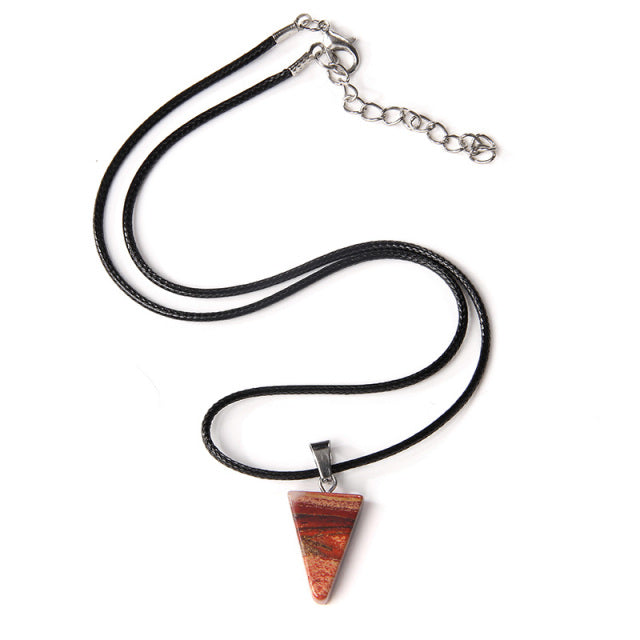 Cordon et son Pendentif Reiki en Jaspe "Épanouissement & Estime de soi"