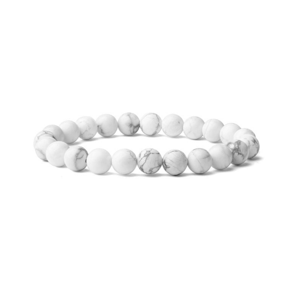 Bracelet Guérison en Turquoise blanche "Sagesse & Conscience"